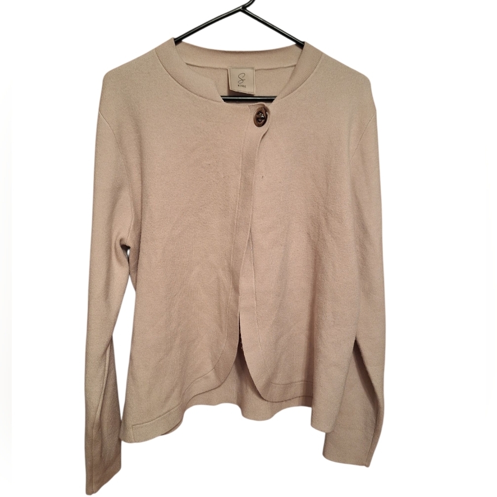 Sioni Anthropologie One Button Cardigan Sweater Preppy Soft Girl Academia Small
